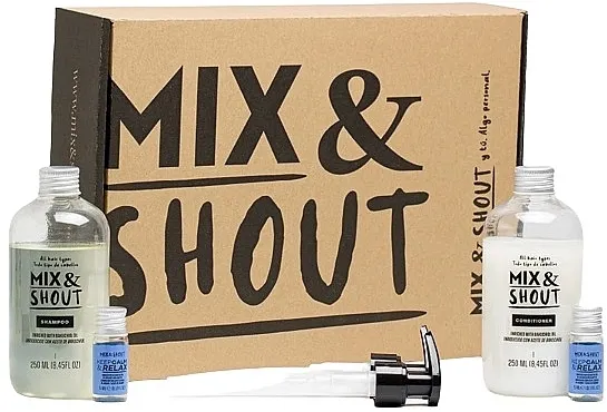 Mix &amp; Shout Soothing Routine (sham/250ml + condit/250ml + ampoul/2x5ml) Set za sve tipove kose