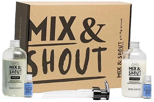 Mix &amp; Shout Soothing (sham/250ml + condit/250ml + ampoul/2x5ml) Set za kovrdžavu kosu