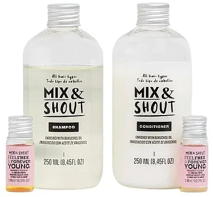 Mix &amp; Shout Strengthening Routine (sham/250ml + condit/250ml + ampoul/2x5ml) Set za sve tipove kose