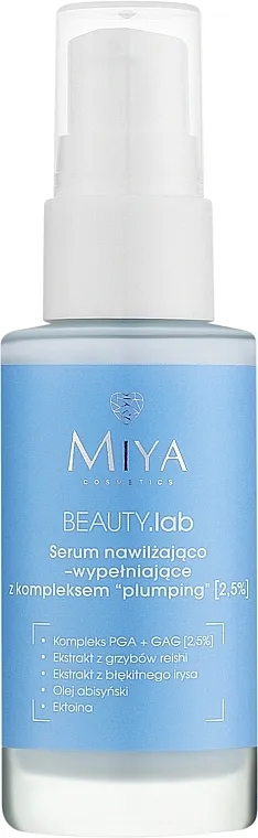 Miya Cosmetics Beauty Lab Moisturizing And Filling Serum With Plumping Complex Hidratantni i ispunjavajući serum