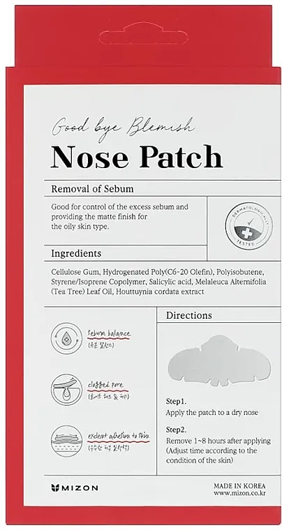 Mizon Good Bye Blemish Nose Patch Flasteri za nos