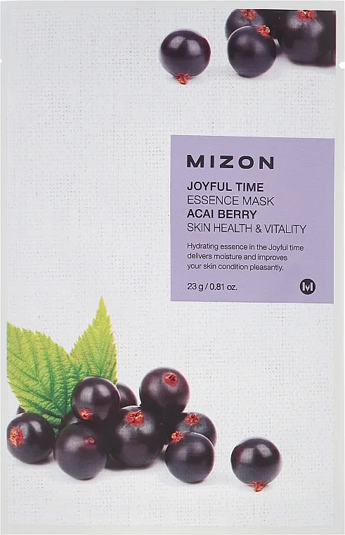 Mizon Joyful Time Essence Mask Acai Berry Sheet maska ​​s ekstraktom Acai bobica
