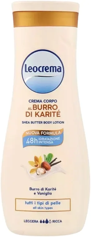 Mleko za telo sa ši puterom i vanilom Leocrema Shea Butter Body Lotion