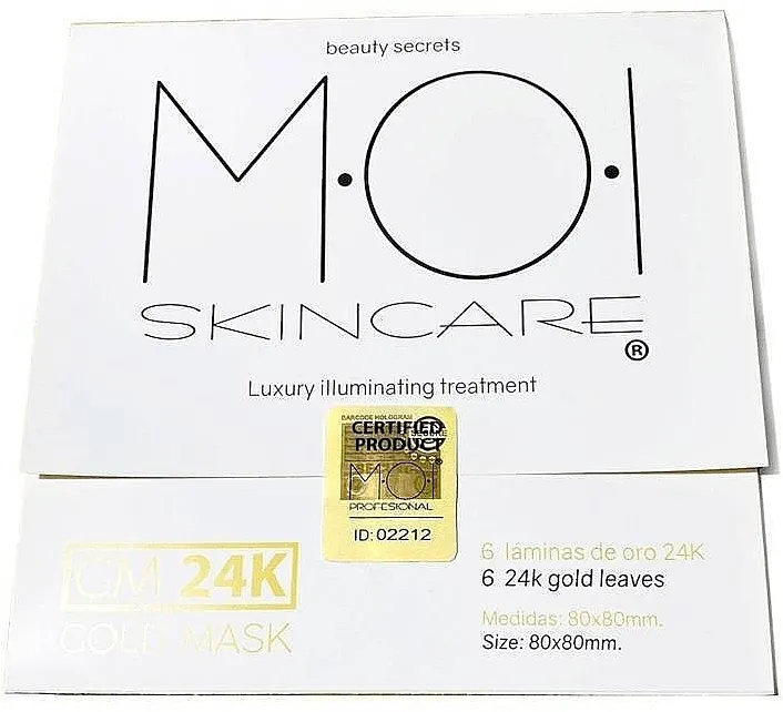 MOI Gold Mask 24k Gold Foil Set (f/mask/30ml + f/foil/6pcs)