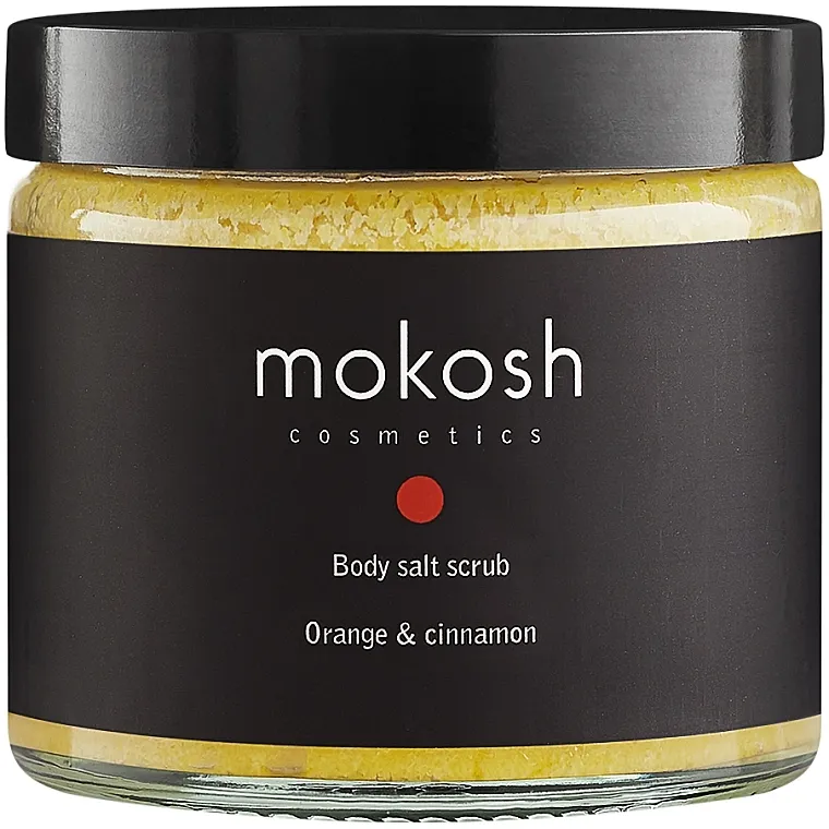 Mokosh Cosmetics Body Salt Scrub Orange &amp; Cinnamon Piling za telo "Pomorandža i cimet"