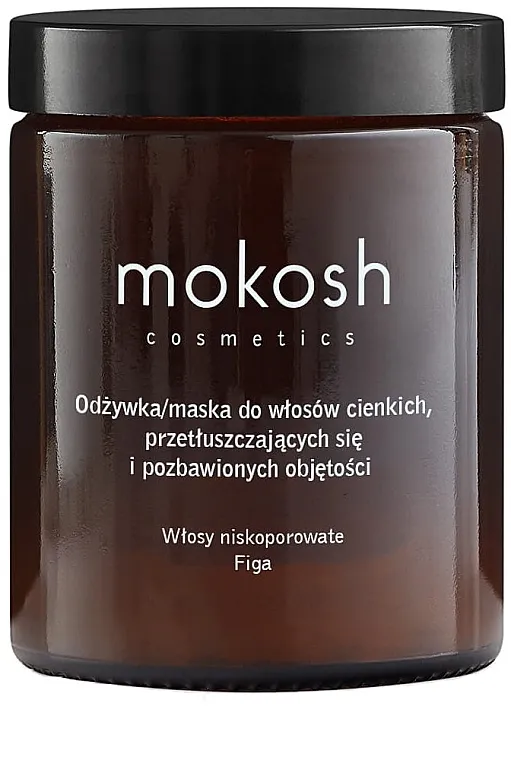 Mokosh Cosmetics Conditioner-Mask For Fine, Oily And Flat Hair Fig Regenerator i maska za tanku, masnu i ravnu kosu "Smokva"