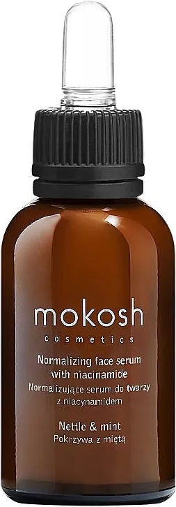 Mokosh Cosmetics Normalizing Serum With Niacinamide Nettle &amp; Mint Serum za normalizaciju sa niacinamidima "Kopriva i menta"