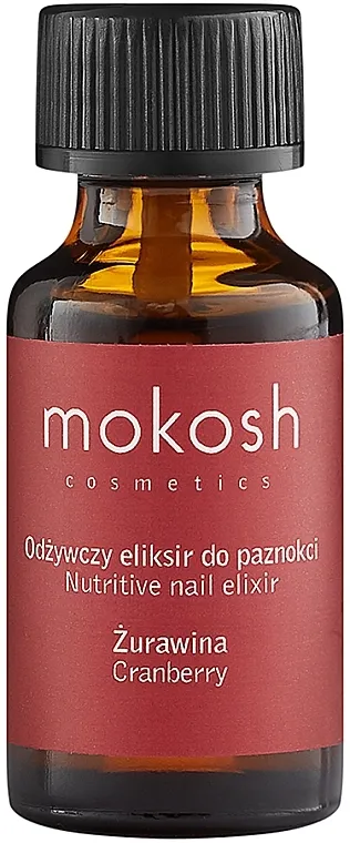 Mokosh Cosmetics Nutritive Elixir Cranberry Eliksir za nokte "Brusnica"