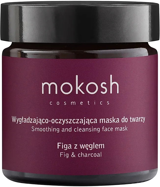 Mokosh Cosmetics Smoothing &amp; Cleansing Face Mask Fig With Charcoal Maska za zaglađivanje i čišćenje lica "Smokva i ugalj"