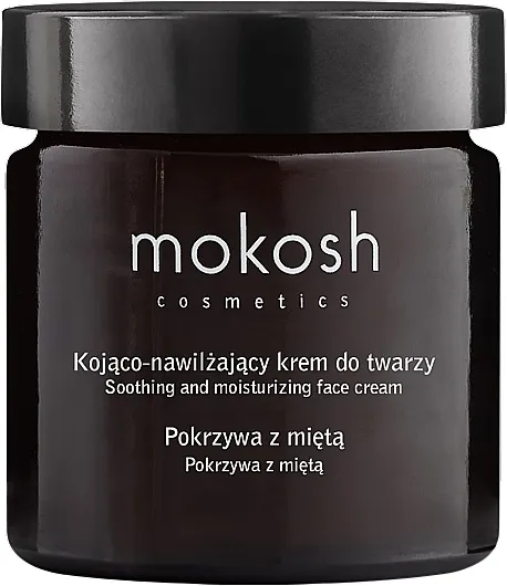 Mokosh Cosmetics Soothing and Moisturising Face Cream Nettle &amp; Mint Umirujuća i hidratantna krema za lice "Kopriva i menta"