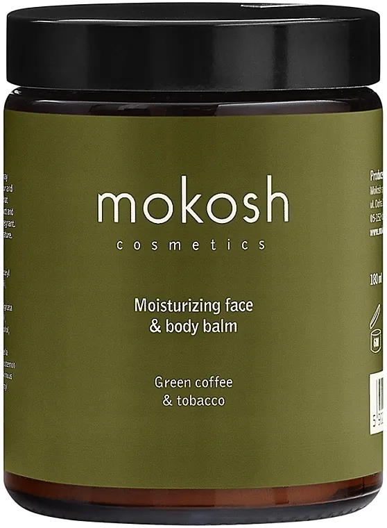 Mokosh Moisturizing Face And Body Lotion Green Coffee With Snuff Hidratantni losion za lice i telo "Zelena kafa sa duvanom"