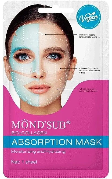 Mond'Sub Bio-Collagen Absorption Mask Moisturizing And Hydrating Hidratantna maska za lice