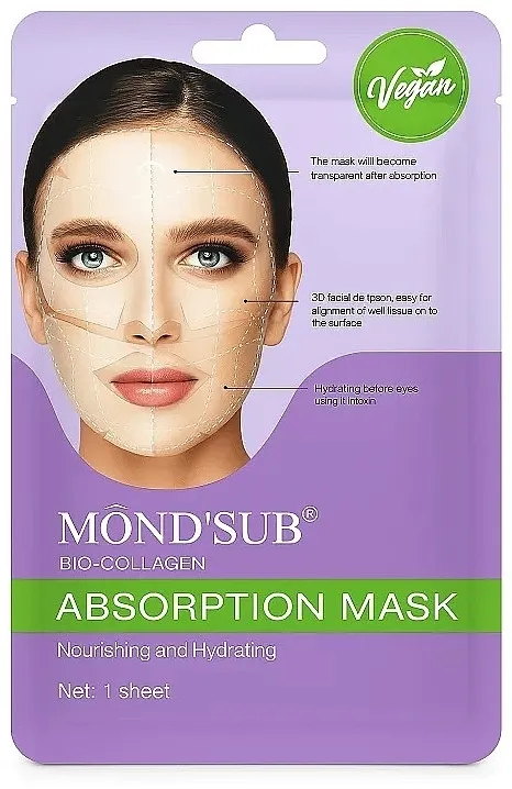 Mond'Sub Bio-Collagen Absorption Mask Nourishing And Hydrating Hranljiva i hidratantna maska za lice