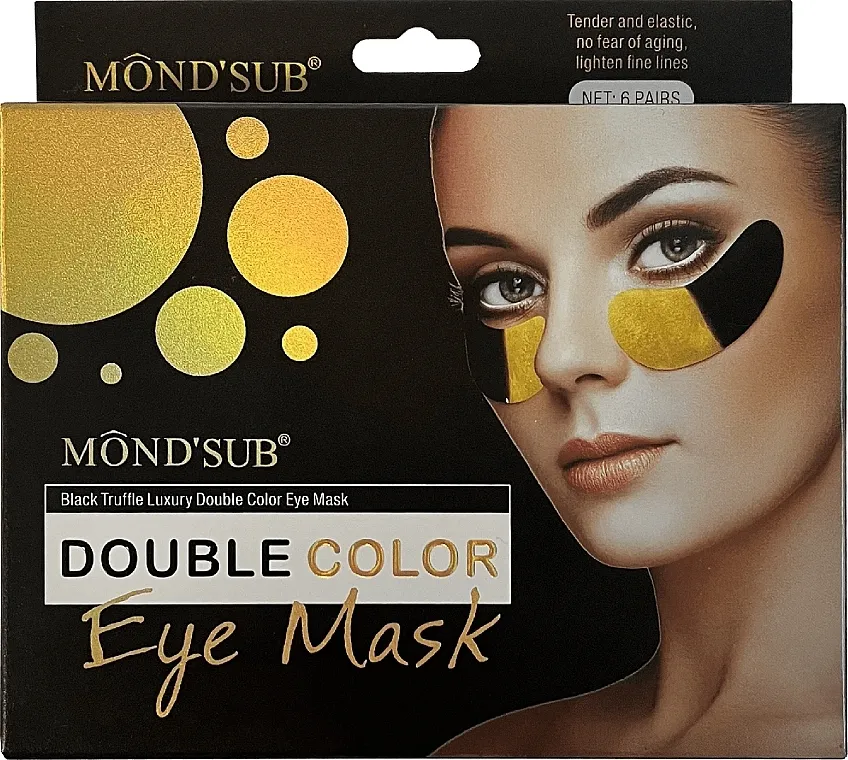 Mond'Sub Black Truffle Luxury Double Color Eye Mask Dvoobojna maska za oči Crni tartuf