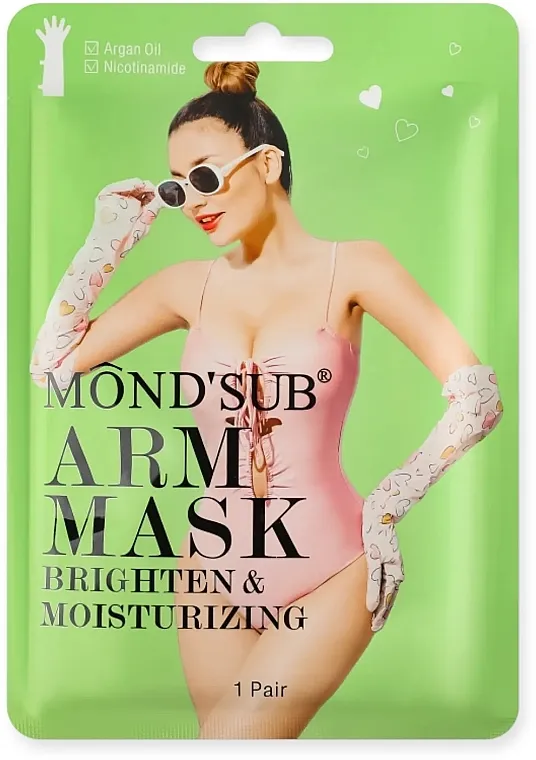 Mond'Sub Brightening &amp; Moisturizing Arm Mask Posvetljujuća i hidratantna maska za ruke u obliku rukavica