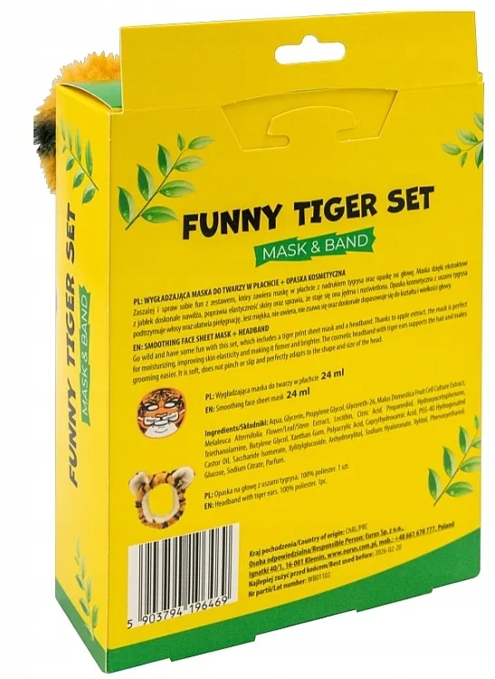 Mond'Sub Funny Tiger (f/mask/24ml + cosmetic/bandage/1pc) Set