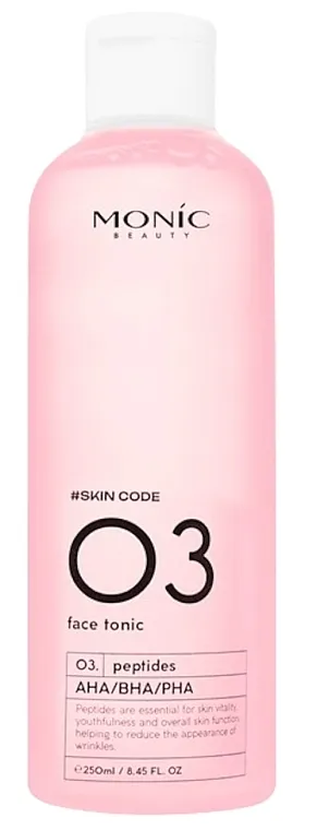 Monic Beauty #Skin Code 03 Peptides And AHA/BHA/PHA Face Tonic Tonik za lice