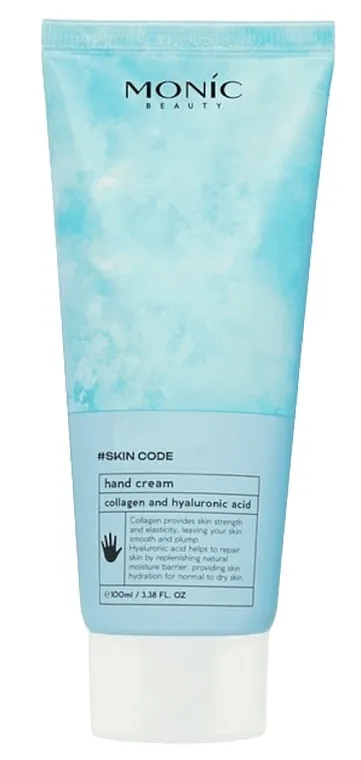 Monic Beauty #Skin Code Hand Cream Collagen And Hyaluronic Acid Duboko hidratantna i umirujuća krema za ruke