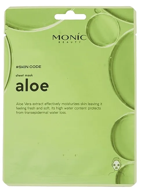 Monic Beauty #Skin Code Sheet Mask Aloe Tkanina hidratantna maska za lice sa ekstraktom aloe vera