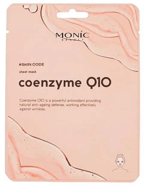 Monic Beauty #Skin Code Sheet Mask Coenzyme Q10 Omekšavajuća maska u listovima za lice sa koenzimom Q10