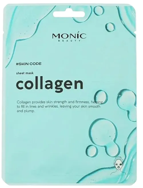 Monic Beauty #Skin Code Sheet Mask Collagen Kolagenska maska u listićima za lice