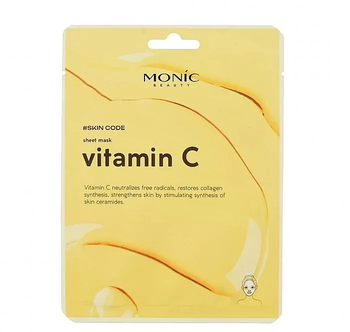 Monic Beauty #Skin Code Vitamin C Sheet Mask Maska u listovima sa vitaminom C