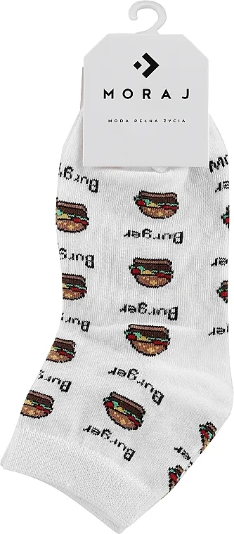 Moraj Dečije čarape "Fast-Food", bele
