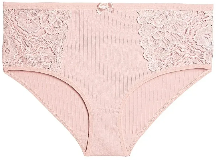Moraj Ženske bikini gaćice sa dekorativnom čipkom, roze