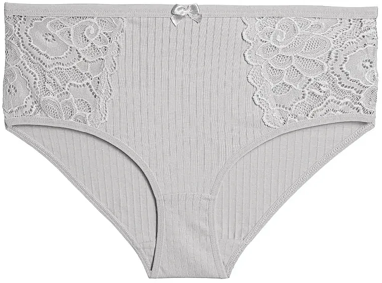 Moraj Ženske bikini gaćice sa dekorativnom čipkom, sive