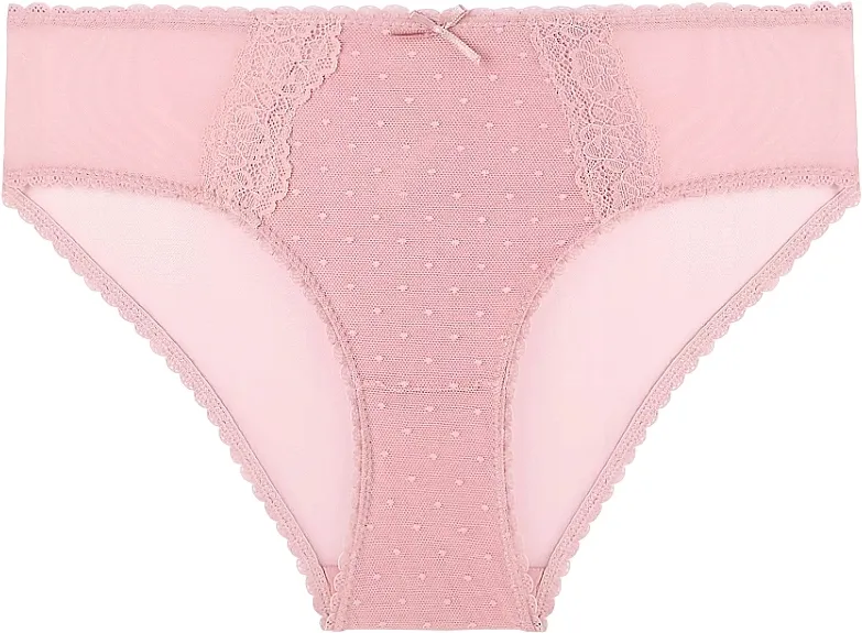 Moraj Ženske bikini gaćice sa čipkom, BCL650-016, svetloružičaste