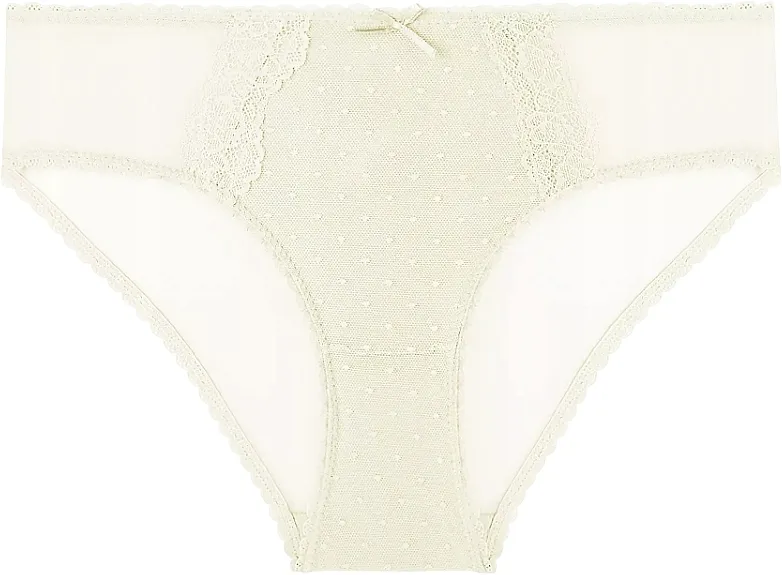 Moraj Ženske bikini gaćice sa čipkom, BCL650-016, svetložute