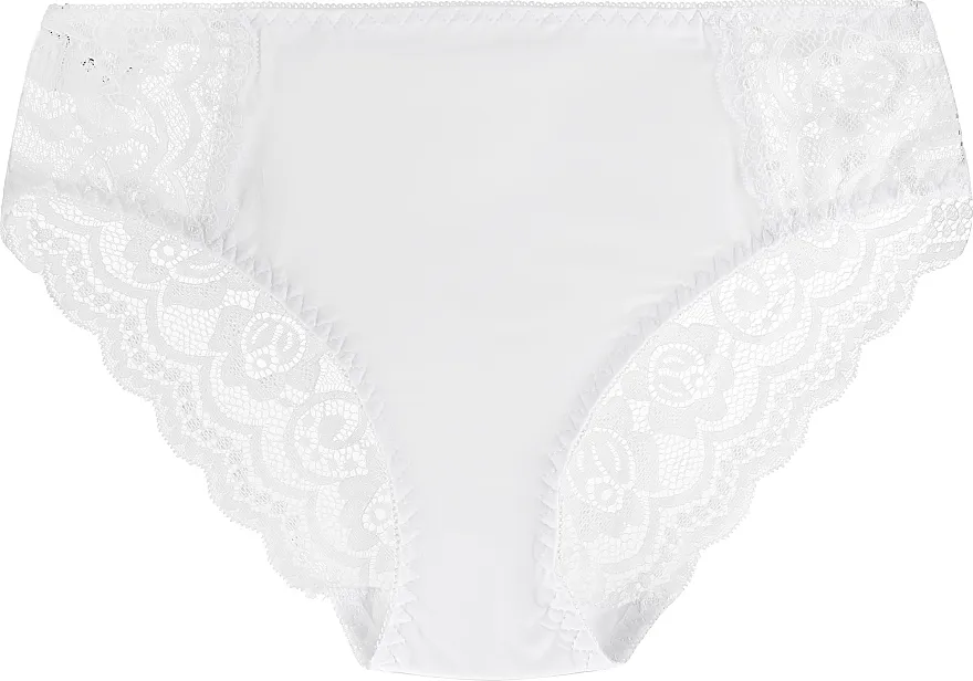 Moraj Ženske bikini gaćice sa mrežastom čipkom, bele