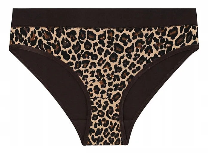 Moraj Ženske bikini gaćice sa visokim strukom, leopard