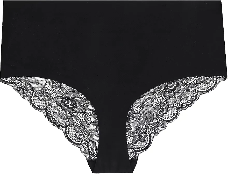 Moraj Ženske gaćice sa čipkom maxi bikini BCL650-009, crne
