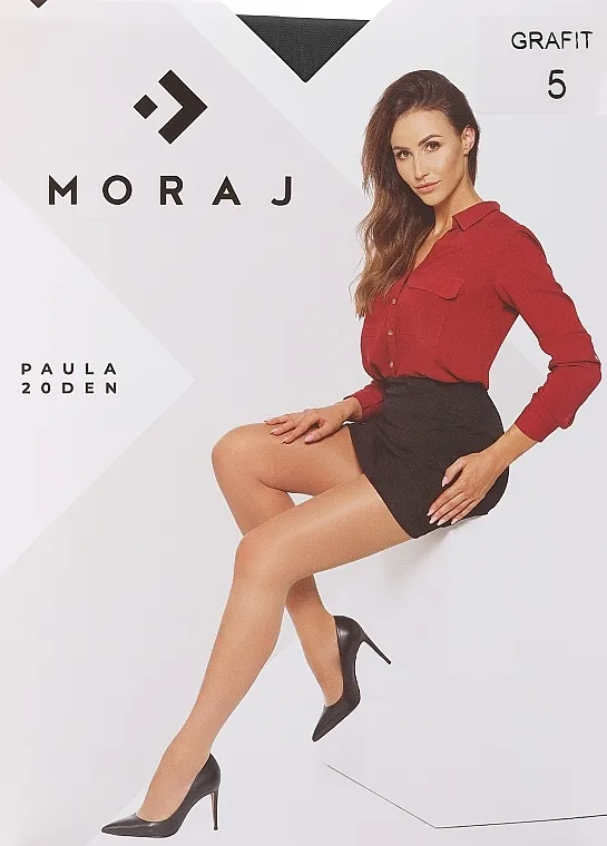 Moraj Ženske hulahopke Paula, 20 den, grafit