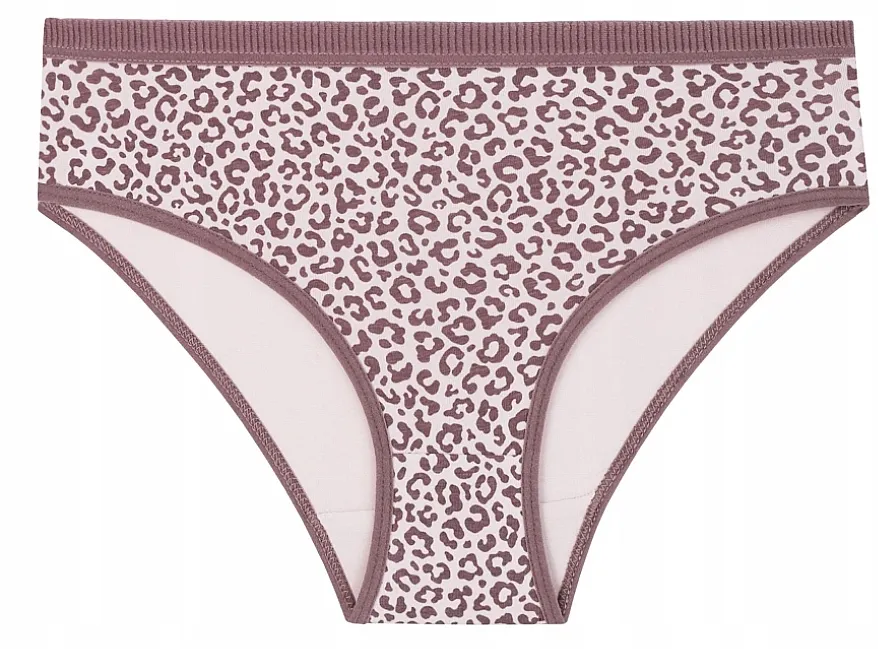 Moraj Ženske mini bikini gaćice sa leopard printom, bordo
