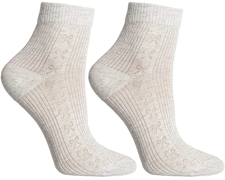 Moraj Ženske pamučne čarape CSL200-960, bež