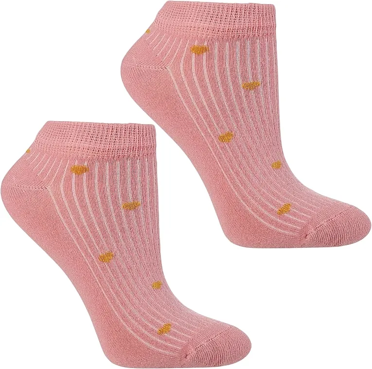 Moraj Ženske pamučne gležnjače čarape, CSD240-163, roze