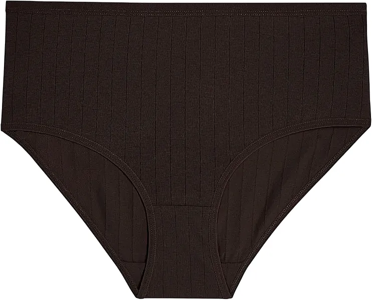 Moraj Ženske ribaste maxi bikini gaćice, BDM500-061, tamnobraon