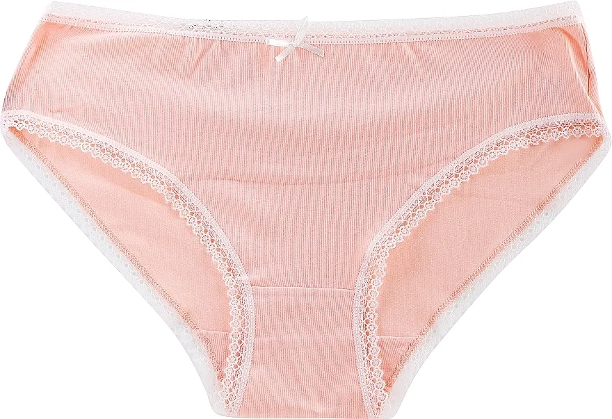 Moraj Pamučne bikini gaćice sa čipkom, roze