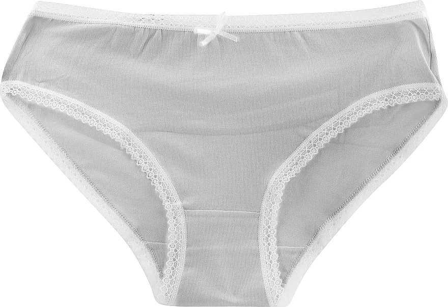 Moraj Pamučne bikini gaćice sa čipkom, sive