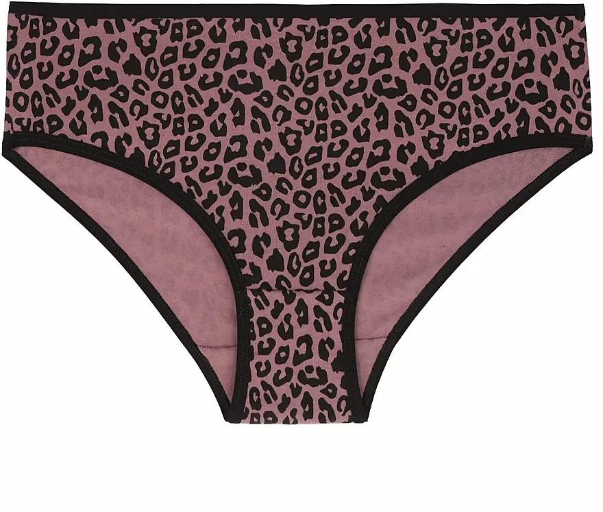 Moraj Pamučne ženske gaćice BDM450-030, bordo leopard
