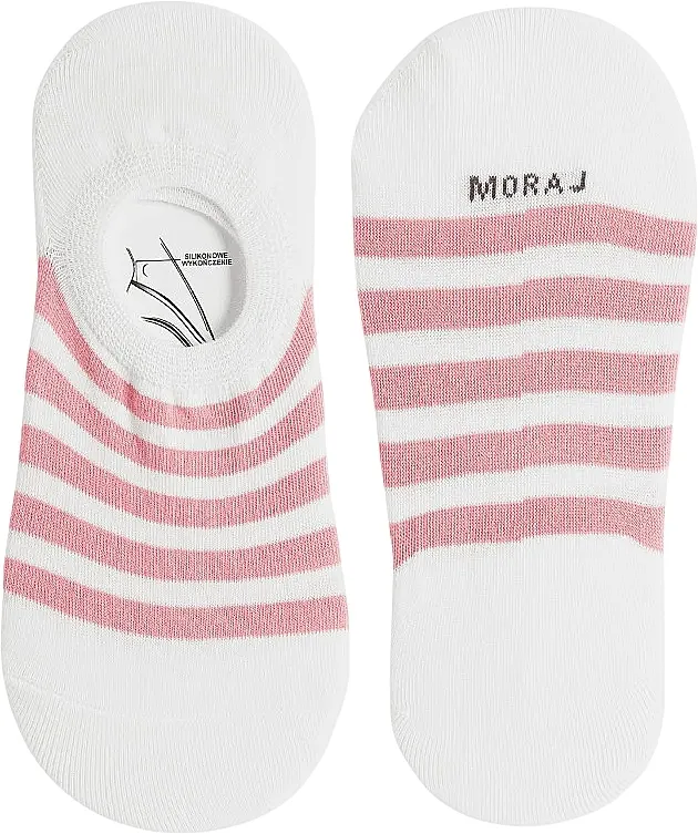 Moraj Set ženskih kratkih čarapa, CDB200-010/3, bele + plave + roze