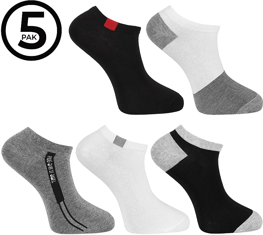 Moraj Set muških pamučnih čarapa, 5 kom.