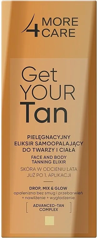 More4Care Get Your Tan! Face And Body Tanning Elixir Eliksir za samopotamnjivanje lica i tela