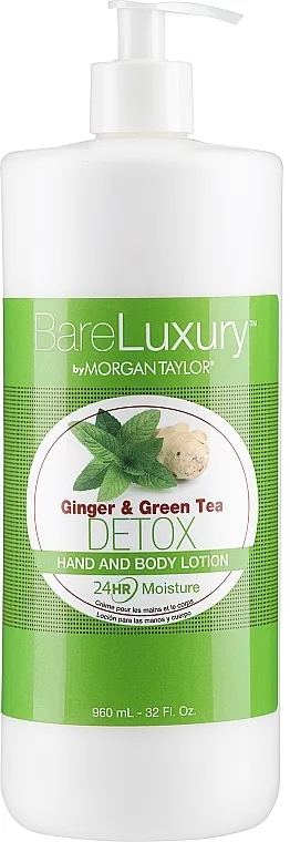 Morgan Taylor Bare Luxury Hand &amp; Body Lotion Ginger &amp; Green Tea Detox Losion za ruke i telo "Đumbir i zeleni čaj"