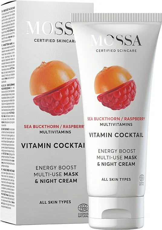 Mossa Vitamin Cocktail Energy Boost Multi-Use Mask &amp; Night Cream Višenamenska noćna krema-maska za lice "Vitaminski koktel"