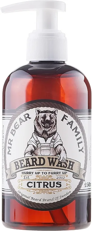 Mr. Bear Family Beard Wash Citrus Šampon za bradu