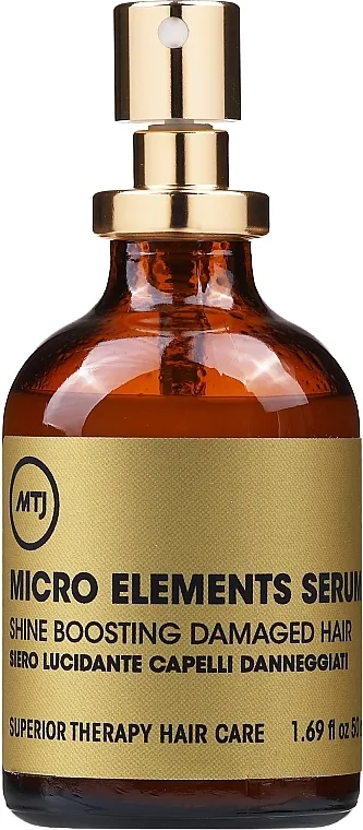 MTJ Cosmetics Superior Therapy Microelements Shine Boosting Serum Serum-sprej za poliranje kose