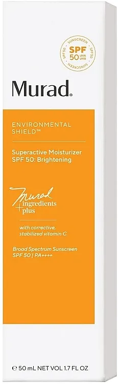 Murad Superactive Moisturizer SPF50 Brightening Posvetljujuća krema za sunčanje za lice